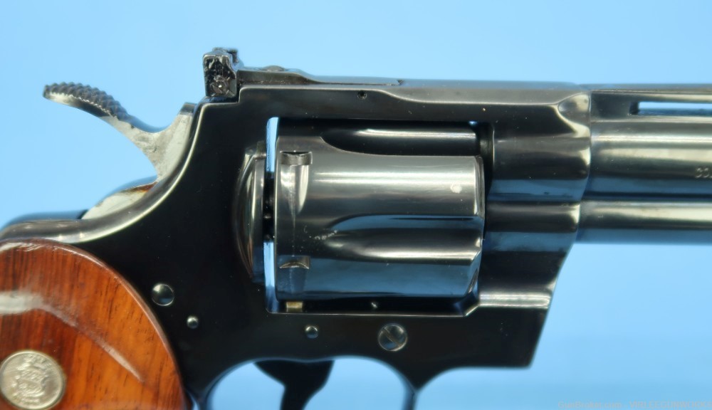 Colt Python 357 Magnum Blued 6” Double Action Boxed Custom Shop Grips 1982-img-33