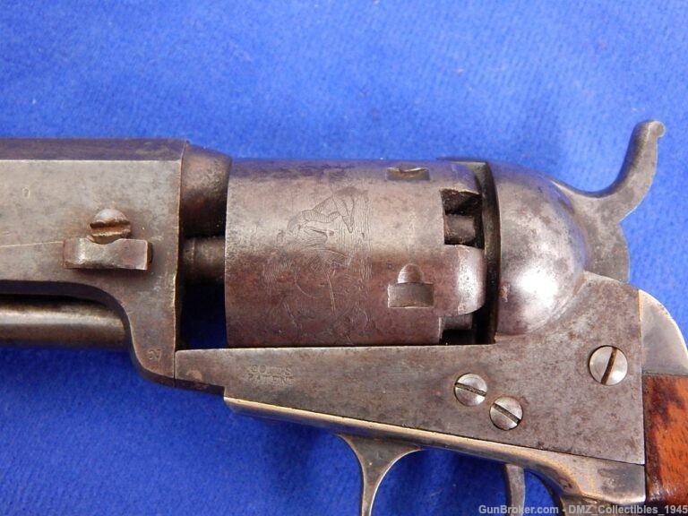Pre Civil War 1857 Colt 31 Caliber Pocket Revolver Gun Pistol-img-12