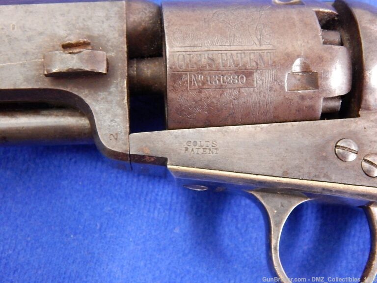 Pre Civil War 1857 Colt 31 Caliber Pocket Revolver Gun Pistol-img-7