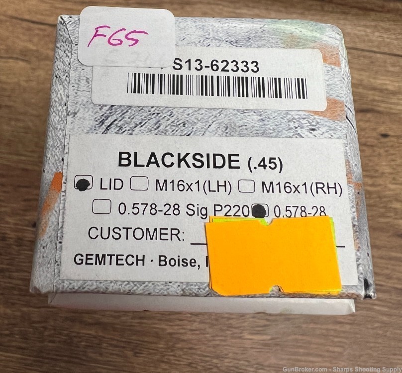 Gemtech Blackside .45acp Suppressor-img-6