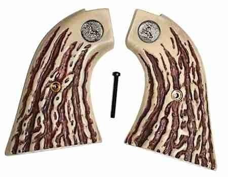 Colt Scout & Frontier Imitation Jigged Bone W Medallions-img-0