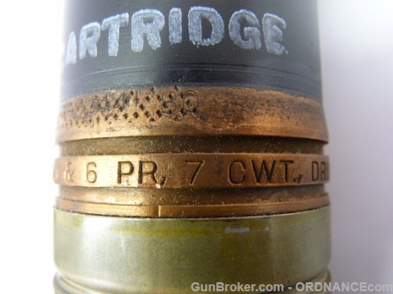 US WWII 57mm ANTI TANK GUN Armor Piercing Shell Round Cartridge inert-img-7