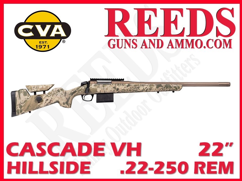 CVA Cascade VH Varmint Hunter Hillside Bronze 22-250 Rem 22in CR4038-img-0