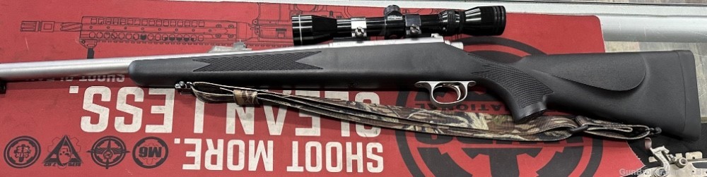 Remington 700 ML .54cal 24"BBL w/Tasco 3-9 -Muzzle Loader on Rifle Action- -img-0
