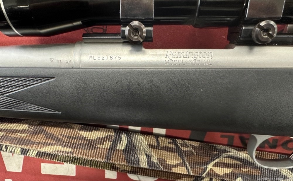 Remington 700 ML .54cal 24"BBL w/Tasco 3-9 -Muzzle Loader on Rifle Action- -img-3