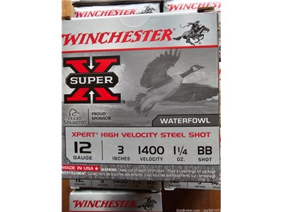 Winchester Super X 12 gauge 3" 1400' V 1.25 oz BB shot