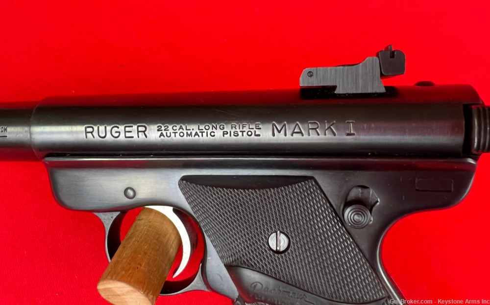1980 Ruger Mark I, MK I, 5.5" Heavy Barrel, .22lr Semi Pistol-img-5