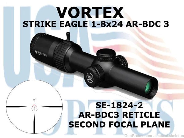 VORTEX, SE-1824-2, STRIKE EAGLE 1-8x24 AR-BDC3-img-0