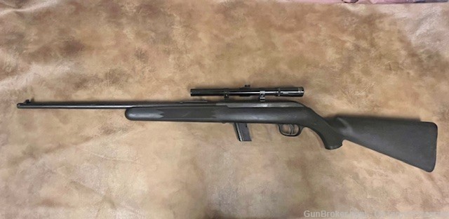 Used Stevens Model 62 .22LR semi-auto rifle, 20" barrel, 1 mag, 4x scope-img-0