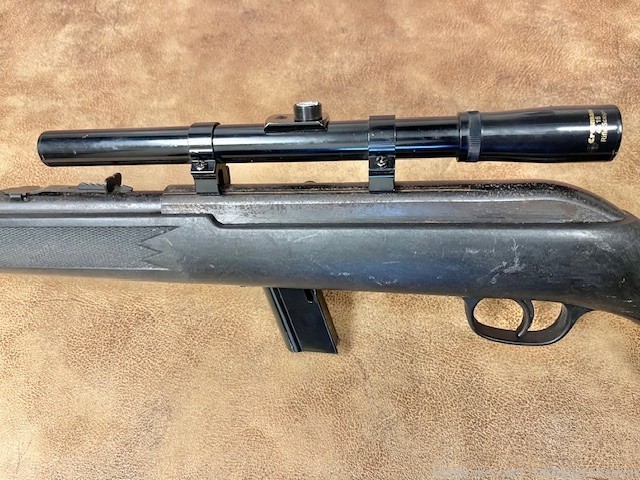Used Stevens Model 62 .22LR semi-auto rifle, 20" barrel, 1 mag, 4x scope-img-4