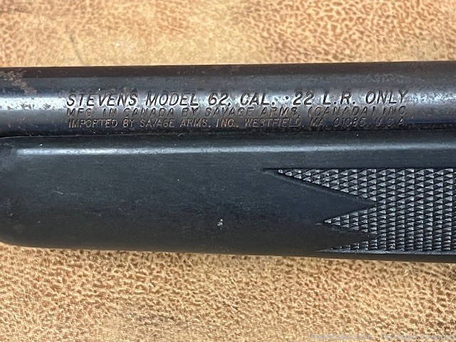 Used Stevens Model 62 .22LR semi-auto rifle, 20" barrel, 1 mag, 4x scope-img-5