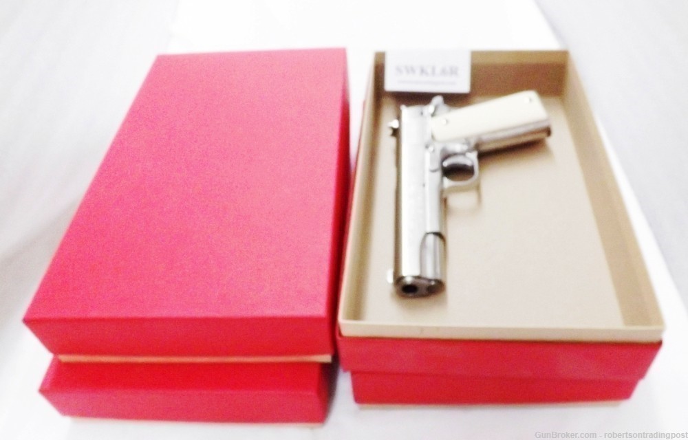 US Made Red Top 2 Piece Box S&W 6 inch K L N frame or 1911 Government Size-img-6