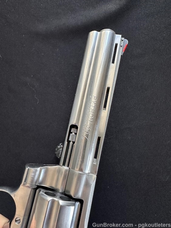 1982- Colt Python Double Action Revolver .357 mag cal., 6" vent rib barrel-img-32