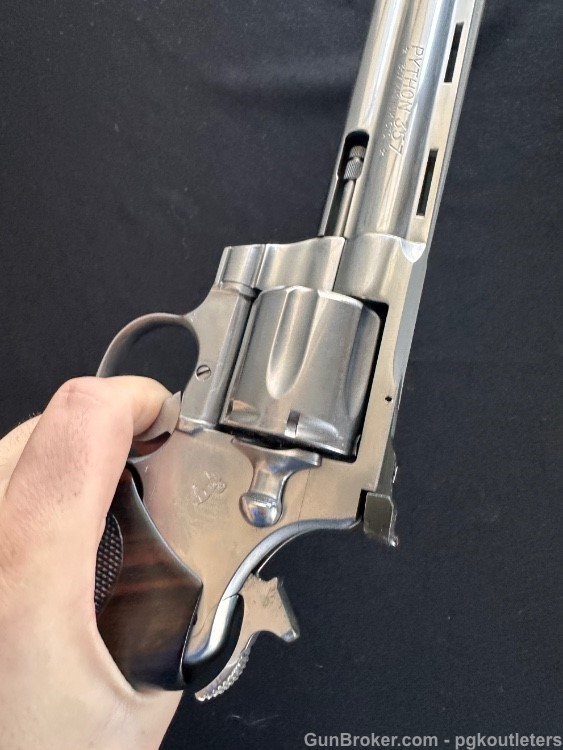 1982- Colt Python Double Action Revolver .357 mag cal., 6" vent rib barrel-img-31