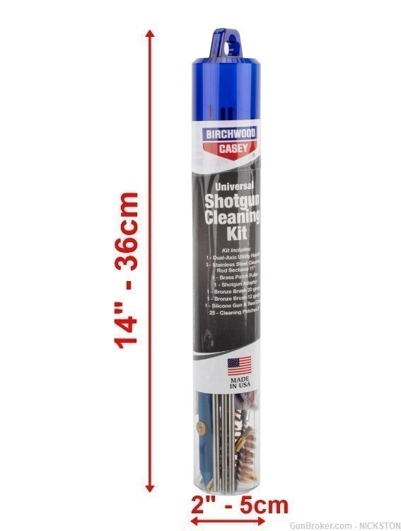 Shotgun Cleaning Kit 12 gauge and 20 Universal Birchwood Casey -Made in USA-img-1