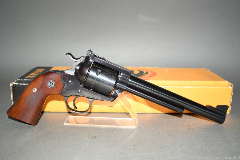Ruger New Model Blackhawk Bisley Revolver 45 Colt 7 1/2" W Box 1986-img-0