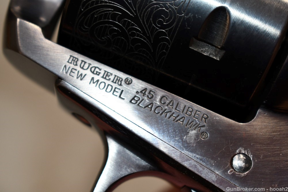 Ruger New Model Blackhawk Bisley Revolver 45 Colt 7 1/2" W Box 1986-img-35