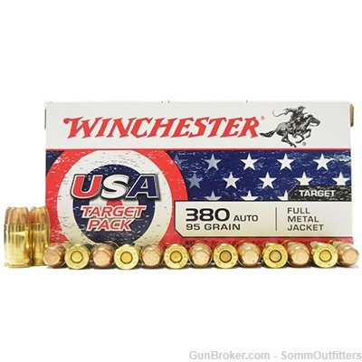 Winchester USA .380 Auto 95 Gr Full Metal Jacket  -img-0