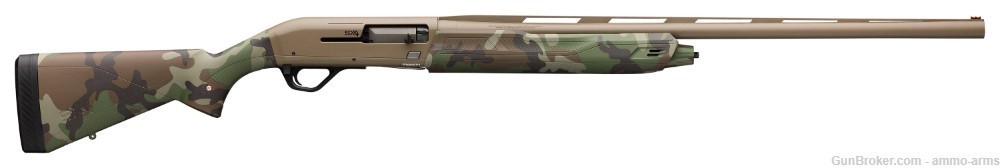 Winchester SX4 Hybrid Hunter 12 Gauge 28" FDE Woodland Camo 511290391-img-1