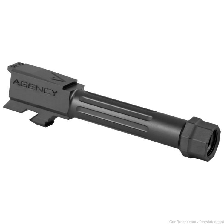Agency Arms 9MM Fluted Threaded Black Barrel Glock 43 43x-img-0