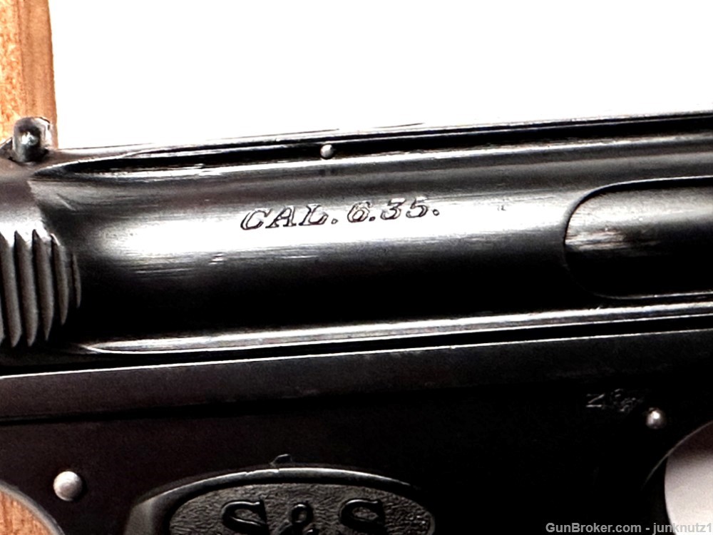 Sauer Model 1913 / 1919 6.35 Caliber Automatic Made in 1913 Very Fine -img-2