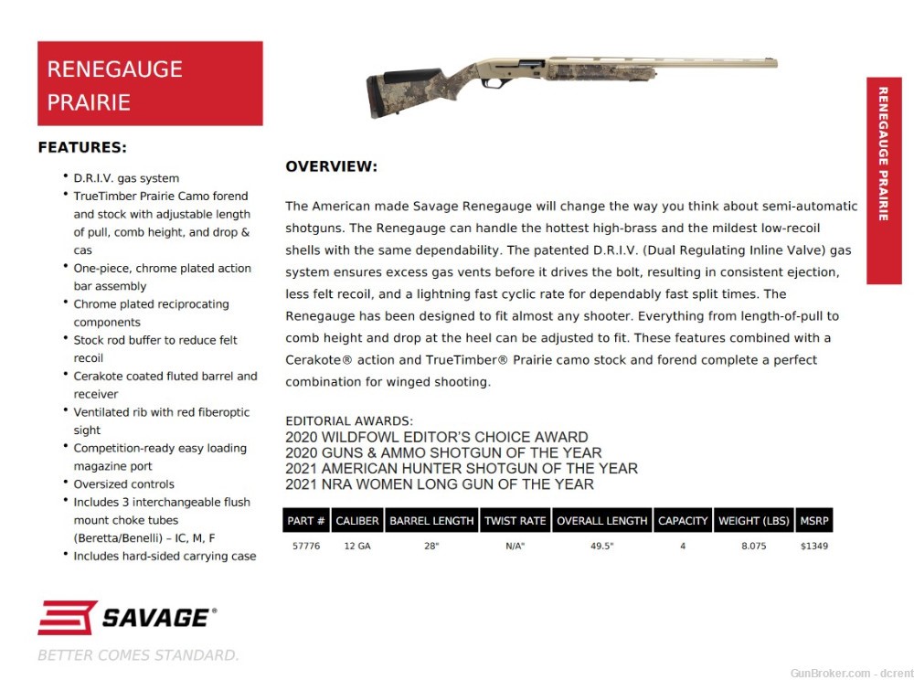 Savage Arms Renegauge Prairie 12ga Semi-Auto 28" 4+1 57776-img-14