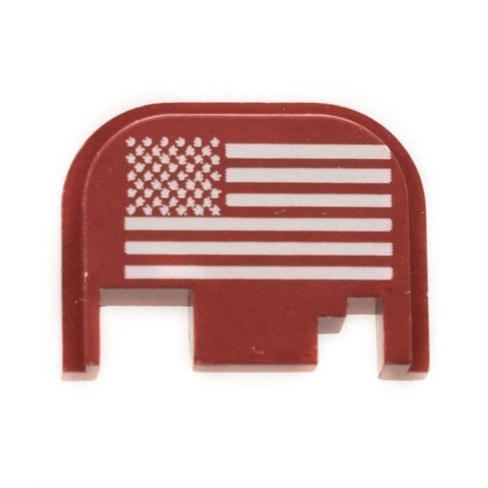 Glock Rear Slide Plate - USA Flag - Red-img-0