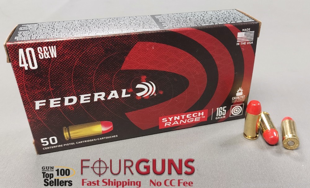 Federal Syntech Target & Range .40 S&W 165gr 50Rds-img-0