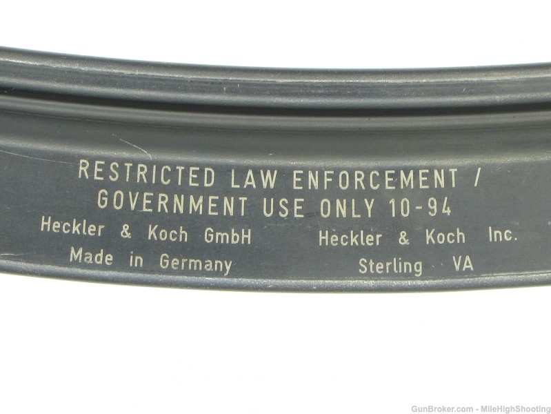 Heckler & Koch HK MP5 30rd 9mm Mag, Marked: "RESTRICTED LAW ENFORCEMENT"-img-1