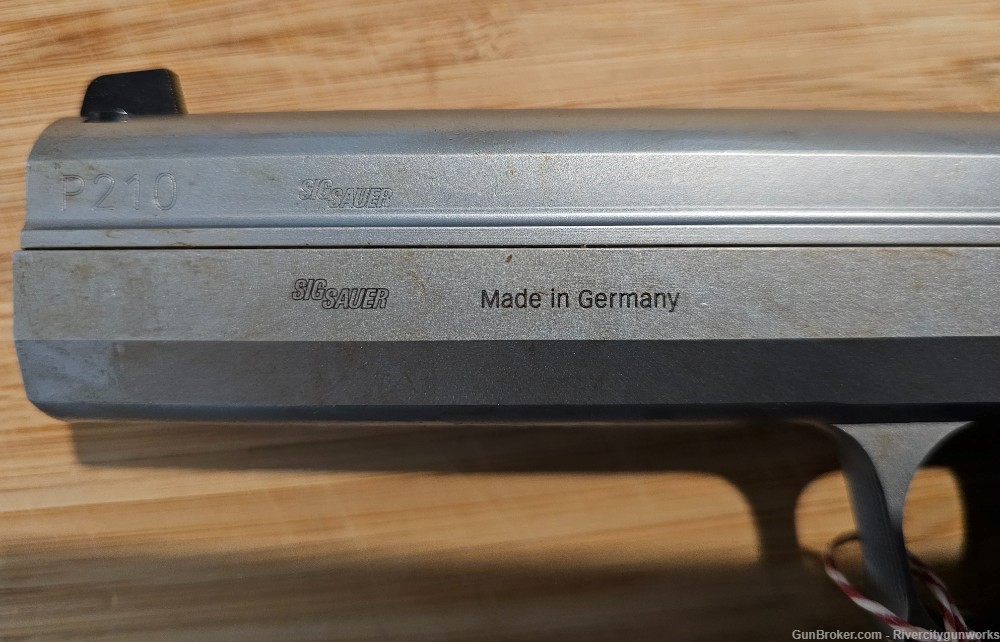 Rare Sig Sauer P210 Super Target 5in 9mm German -img-7