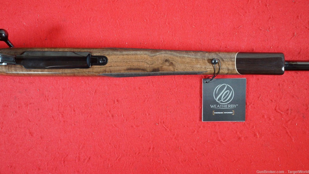WEATHERBY MARK V DELUXE 28" 340WBY 3 ROUNDS BLUED WALNUT(WEMDX01N340WR8B)-img-11