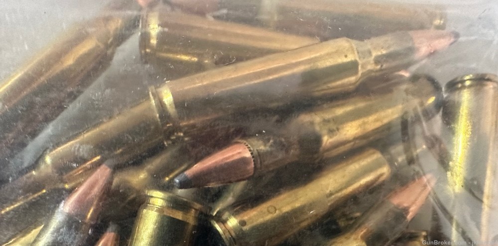 50 rounds of 222 Rem 222 Remington 55 grain SP ammo-img-1