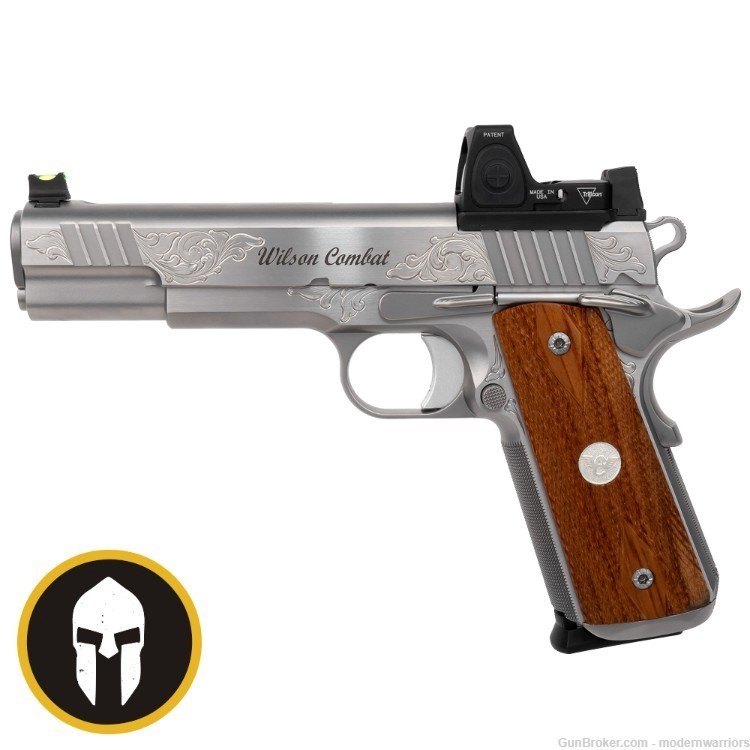 Wilson Combat Classic-5" Bbl (9mm) Full Size Frame-RMR-Engraved Stainless-img-0