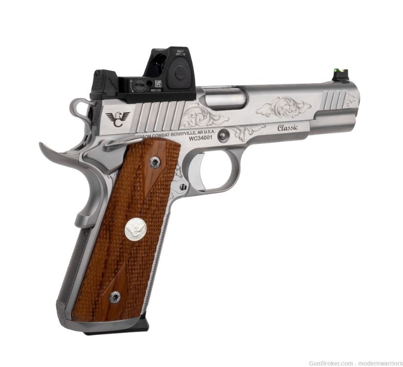 Wilson Combat Classic-5" Bbl (9mm) Full Size Frame-RMR-Engraved Stainless-img-3