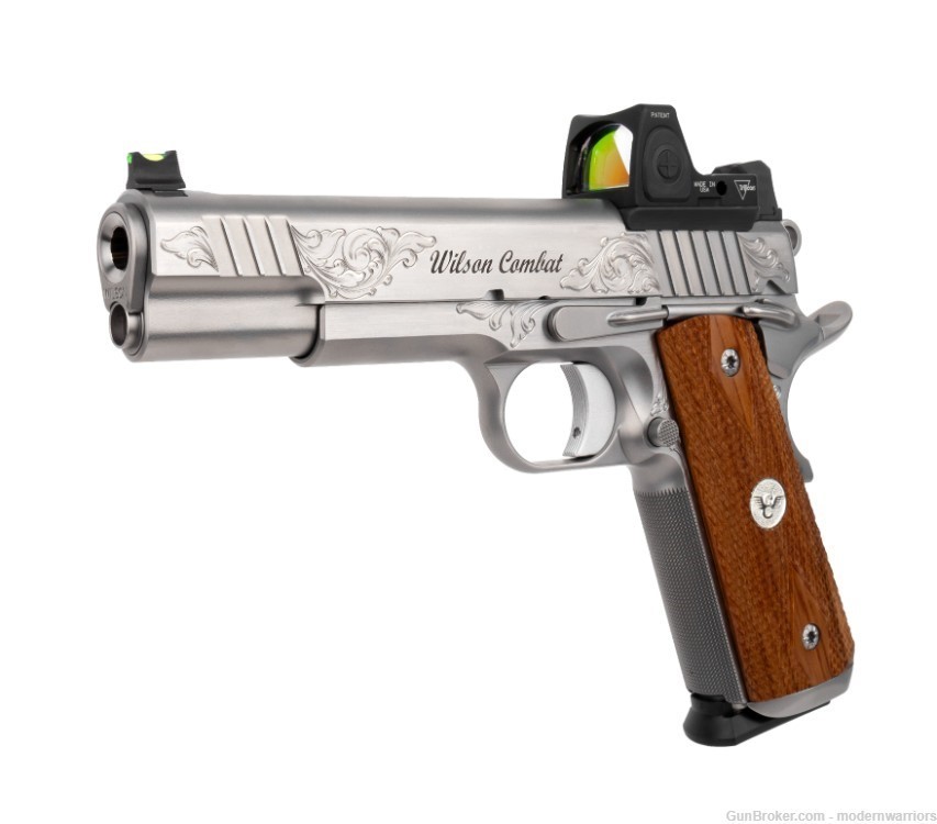 Wilson Combat Classic-5" Bbl (9mm) Full Size Frame-RMR-Engraved Stainless-img-2