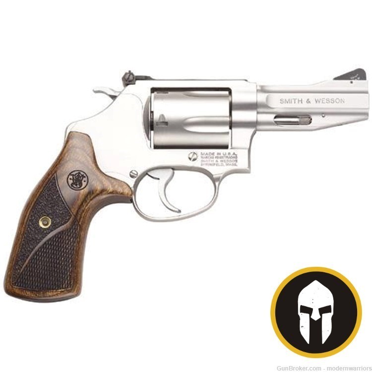 Smith & Wesson 60 Pro Series - 3" Barrel (.357 Mag) 5-Shot - Stainless/Wood-img-0