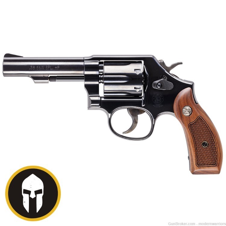 Smith & Wesson 10 Classic - 4" Barrel (.38 SPL) - 6-Shot - Black/Wood-img-0