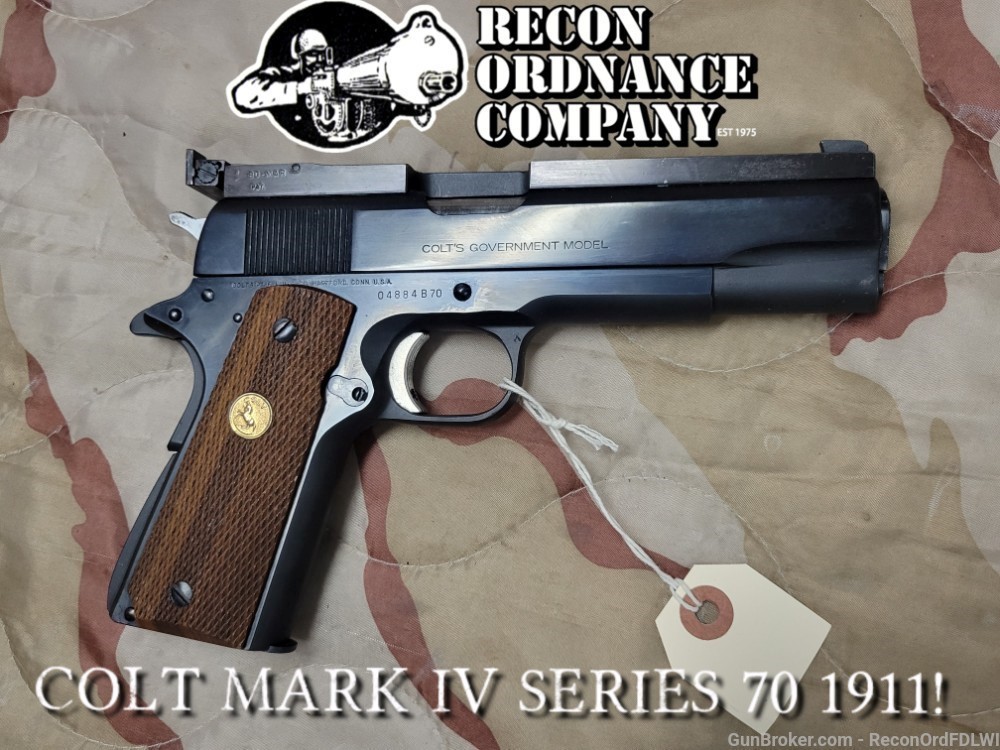 COLT 1911 Mk IV Series 70 Colt-1911 45 ACP, Target 1911 Sights/Trigger! -img-0