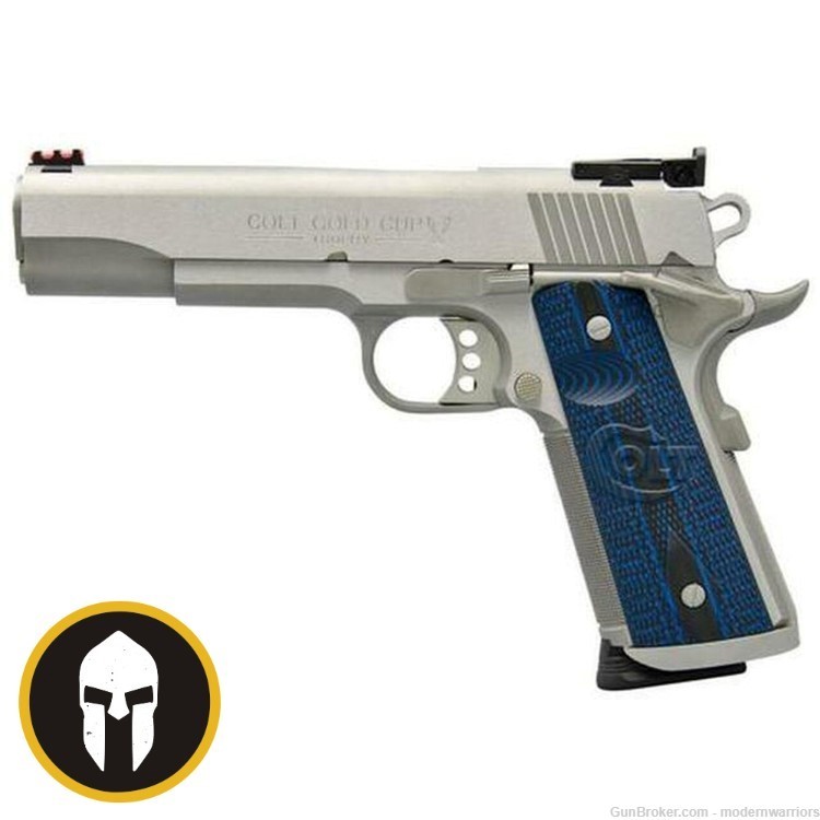 Colt Government Gold Cup Trophy - 5" Barrel (9mm) - Stainless/Blue-img-0