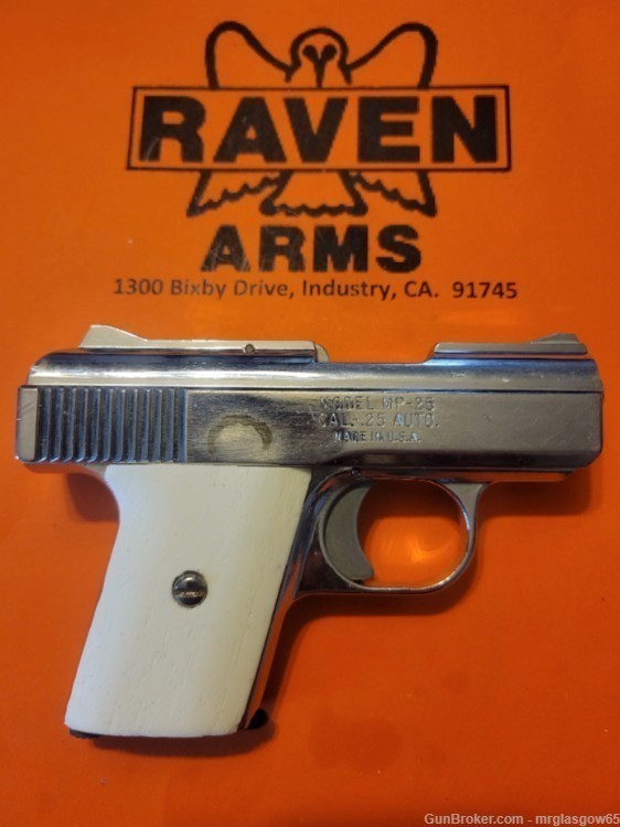 Raven / Phoenix Arms MP25, MP-25, P25, P-25 Faux Wood Grips (Sliding Safety-img-3