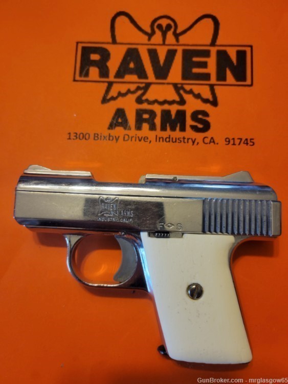 Raven / Phoenix Arms MP25, MP-25, P25, P-25 Faux Wood Grips (Sliding Safety-img-4