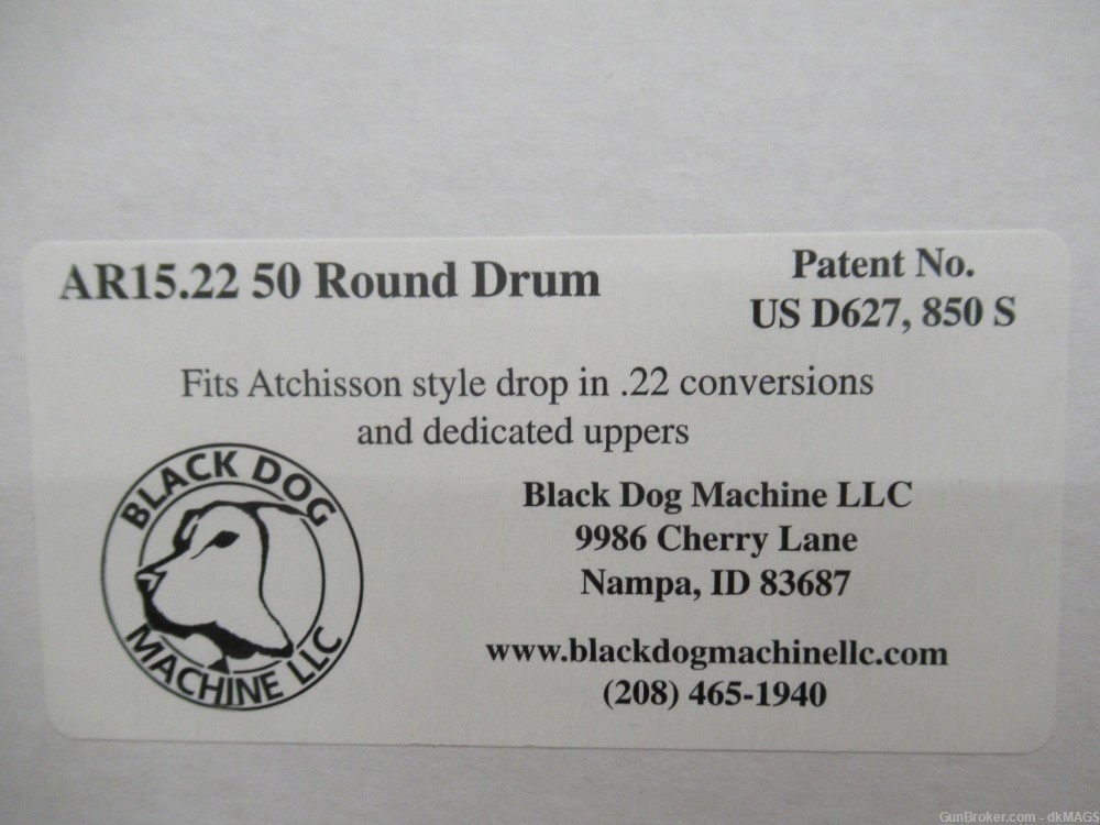CMMG AR15.22 AR-15 22 .22LR 50rd Drum Magazine Black Dog Machine -img-9