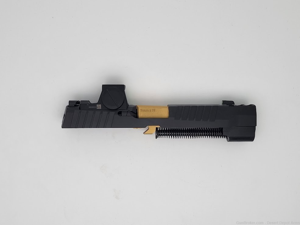 P320 SLIDE, 9MM, 3.9IN, FULL-SIZE, INTEGRATED COMP W TIN BARREL "GOLD" -img-4