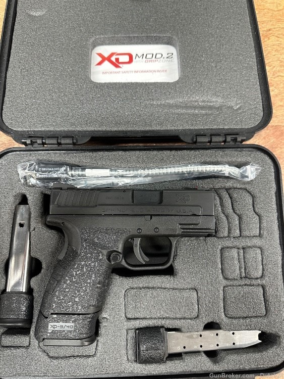 Springfield Armory XD9 SC mod 2 Like new in box 3 mags -img-0