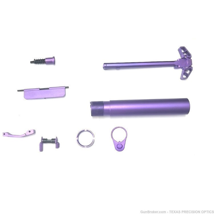 AR-15 Purple Splash Kit for Lower/Upper Pistol buffer tube kits Mil-spec-img-1