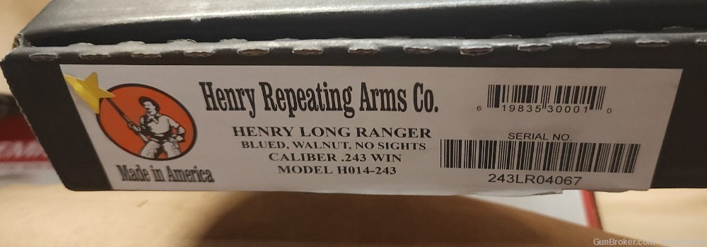 Henry Lever Action The Long Ranger 243Win 20" H014-243 Win Layaway-img-11