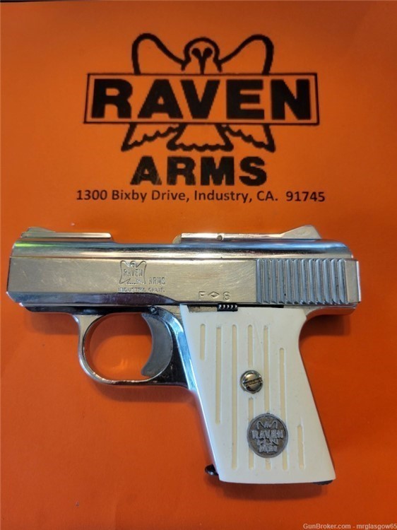 Raven / Phoenix Arms MP25, MP-25, P25, P-25 Ivory Grooved Grips (Sliding Sa-img-4