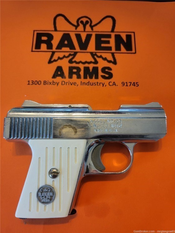 Raven / Phoenix Arms MP25, MP-25, P25, P-25 Ivory Grooved Grips (Sliding Sa-img-3