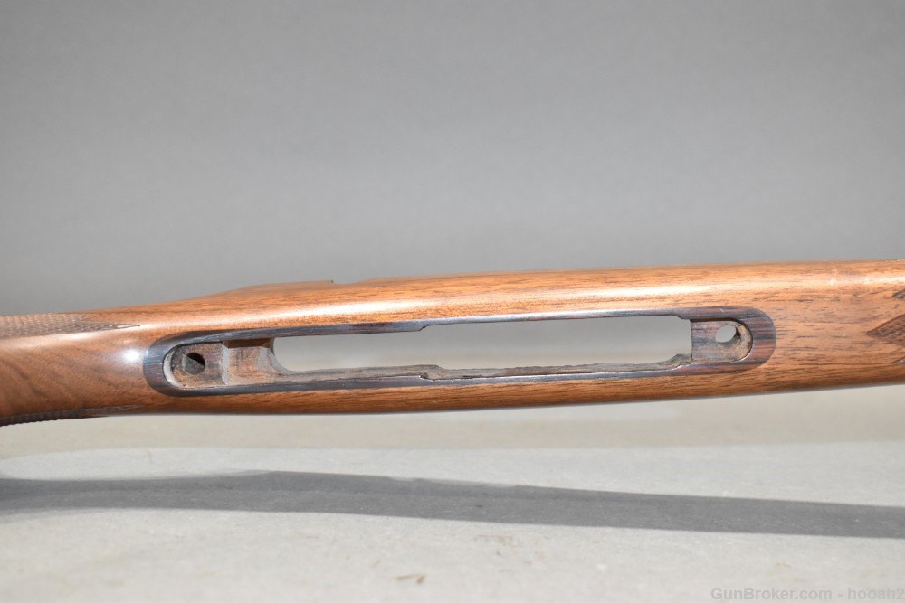 Nice Single Piece Unknown Small Caliber Wood Rifle Stock READ-img-11