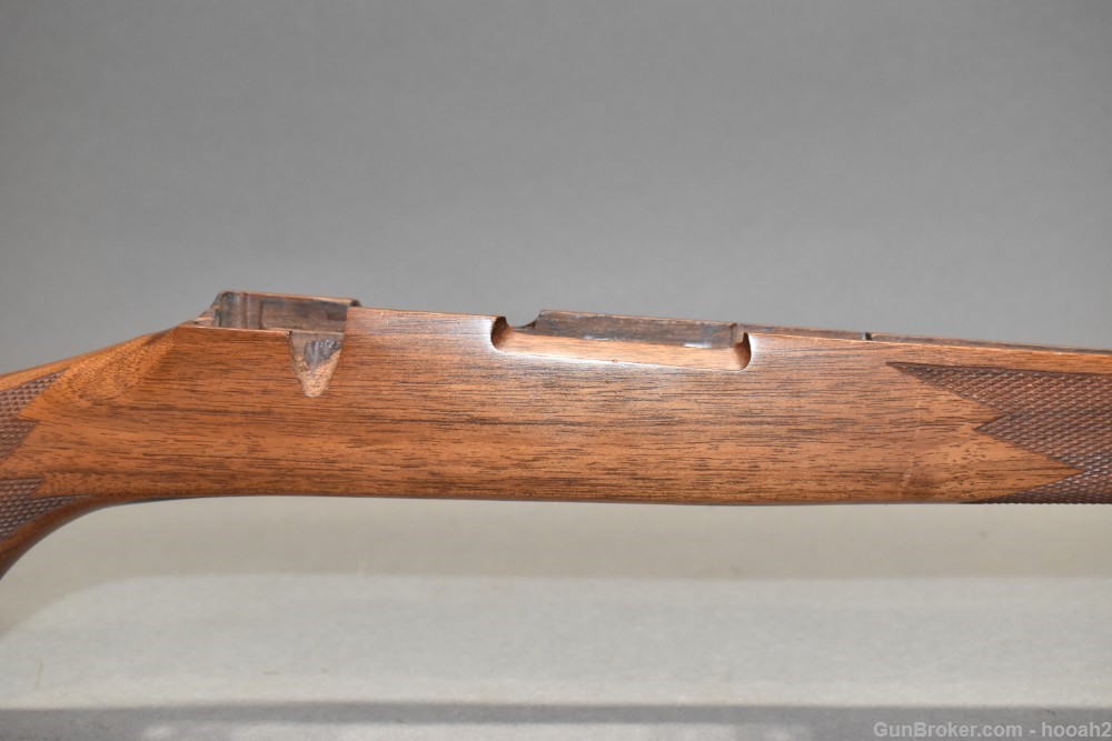 Nice Single Piece Unknown Small Caliber Wood Rifle Stock READ-img-2